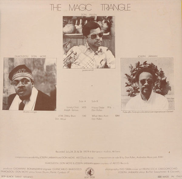 Release: The Magic Triangle-Vinyl-Italy-1979-BSR 0038-1127454