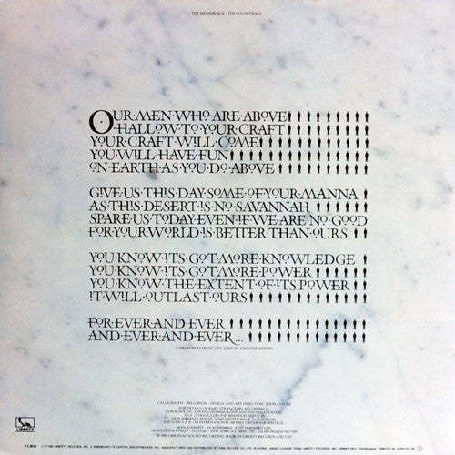 Release: The Gospel According To The Meninblack-Vinyl-Japan-1981-K28P-142, LBG-30313-6210841