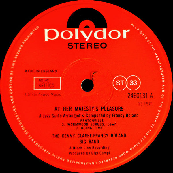 At Her Majesty's Pleasure....