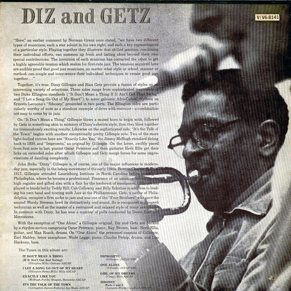 Master Release: Diz And Getz by Dizzy Gillespie