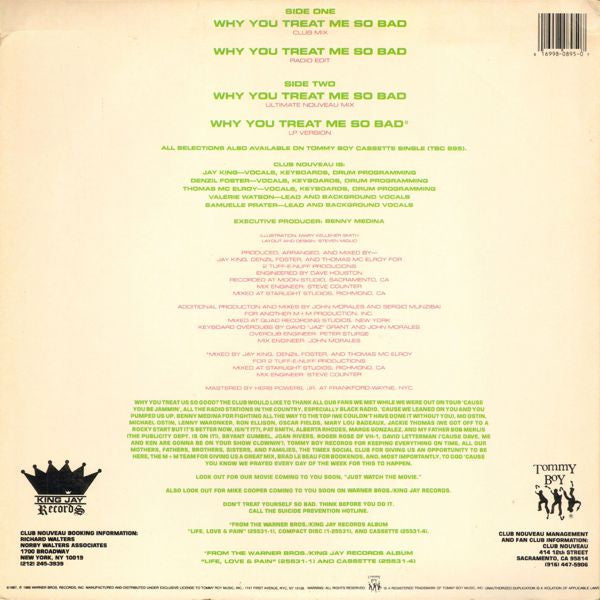 Master Release: Why You Treat Me So Bad by Club Nouveau