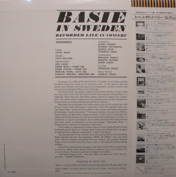 Release: Basie In Sweden-Vinyl-Japan-1979-YW-7844-RO-9266677