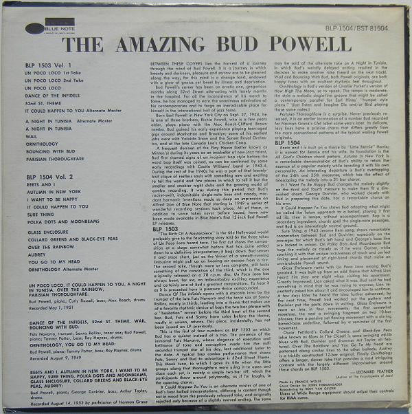 Release: The Amazing Bud Powell, Volume 2-Vinyl-US-1971-BST 81504, BLP 1504-2688013
