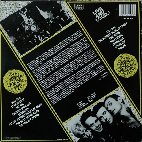 Release: Live And Loud!!-Vinyl-UK-1989-LINK LP 107-2887627