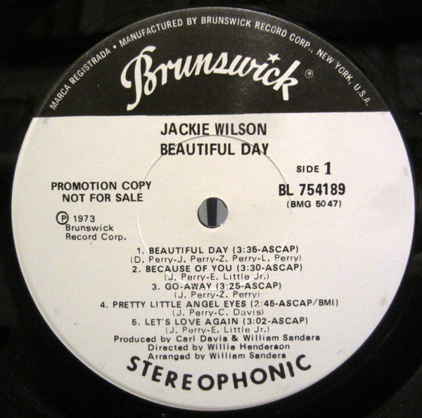 Master Release: Beautiful Day by Jackie Wilson