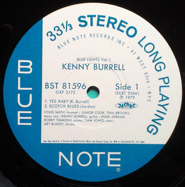 Release: Blue Lights, Volume 1-Vinyl-Japan-1979-GXF 3172, BST 81596-5039743