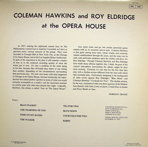 Release: At The Opera House-Vinyl-France-None-2304 432-3465980