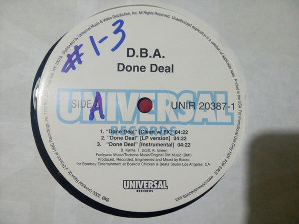 Master Release: Done Deal by D.B.A. (3)