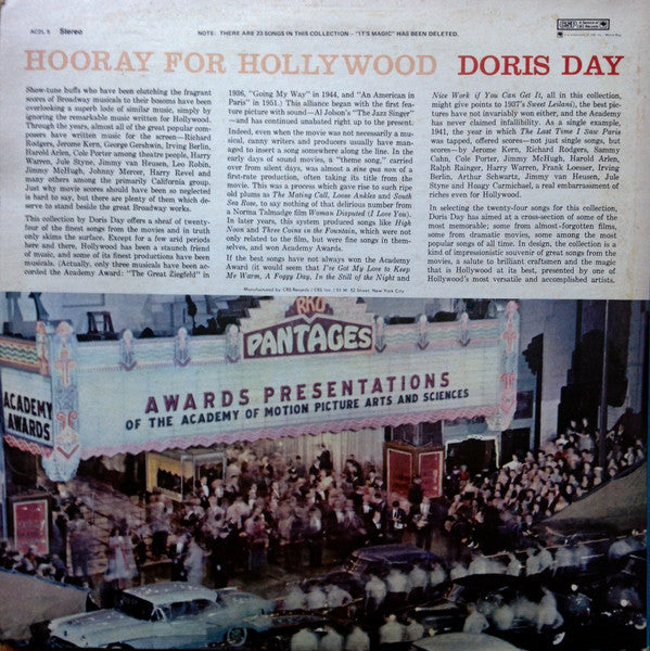 Release: Hooray For Hollywood-Vinyl-US-None-AC2L 5, AC2L 5-9846992