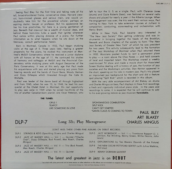Master Release: Introducing Paul Bley by Paul Bley