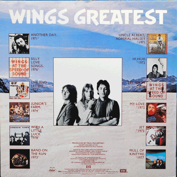 Release: Wings Greatest-Vinyl-US-1978-SOO-11905, SOO-11905-5980794