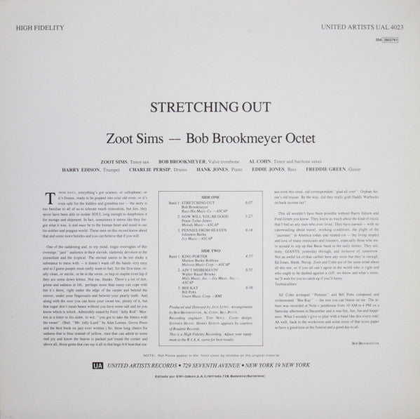 Release: Stretching Out-Vinyl-Spain-1984-UAL 4023, 054-2602761-7914922