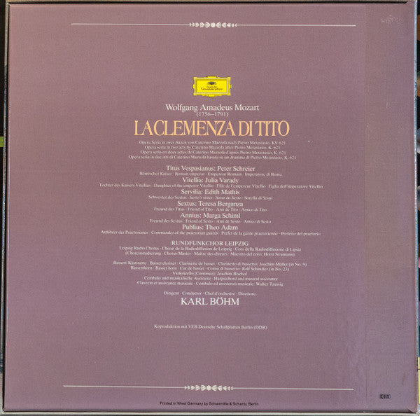 Master Release: La Clemenza Di Tito by Wolfgang Amadeus Mozart