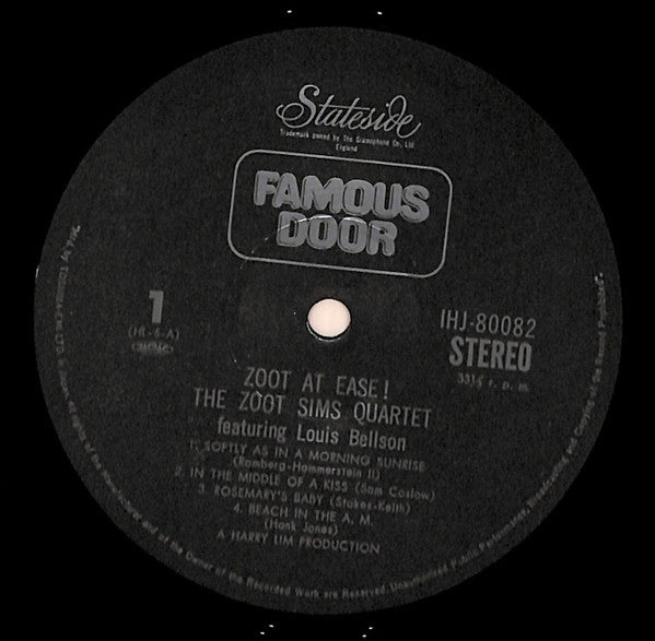 Zoot At Ease