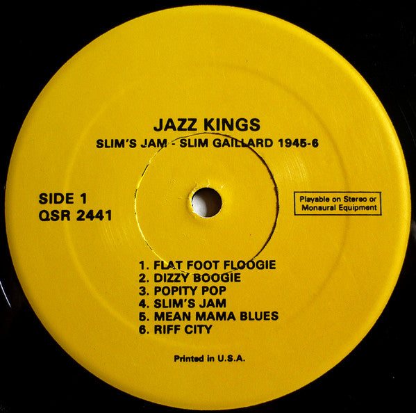 Slim's Jam - Slim Gaillard 1945-6