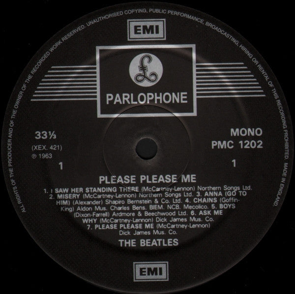Release: Please Please Me-Vinyl-Europe-1995-74 6435 1, PMC 1202-2079772