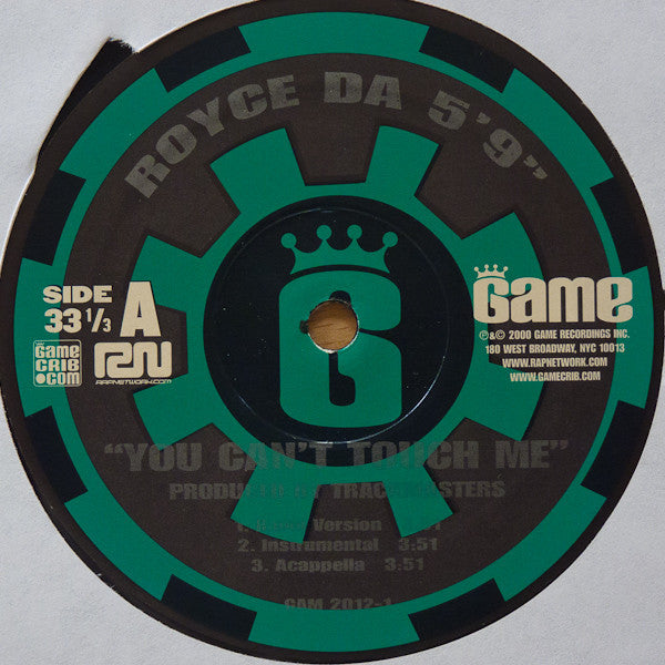 Master Release: You Can't Touch Me / D-Elite by Royce Da 5'9"