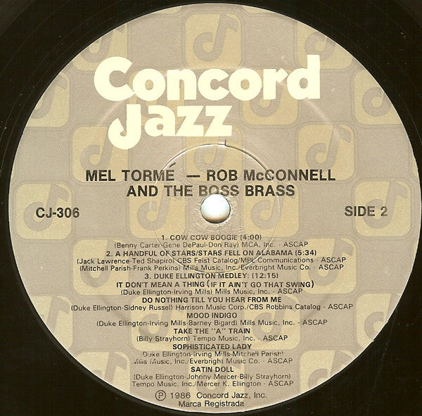 Mel Tormé -  Rob McConnell And The Boss Brass