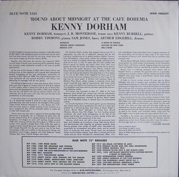 Master Release: 'Round About Midnight At The Cafe Bohemia by Kenny Dorham