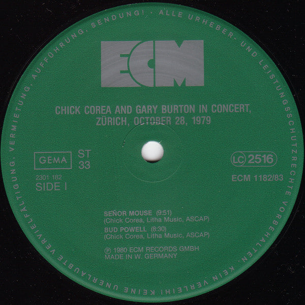 In Concert, Zürich, October 28, 1979