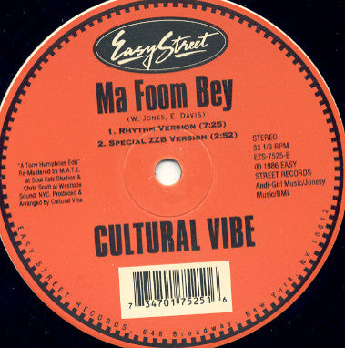 Master Release: Ma Foom Bey by Cultural Vibe
