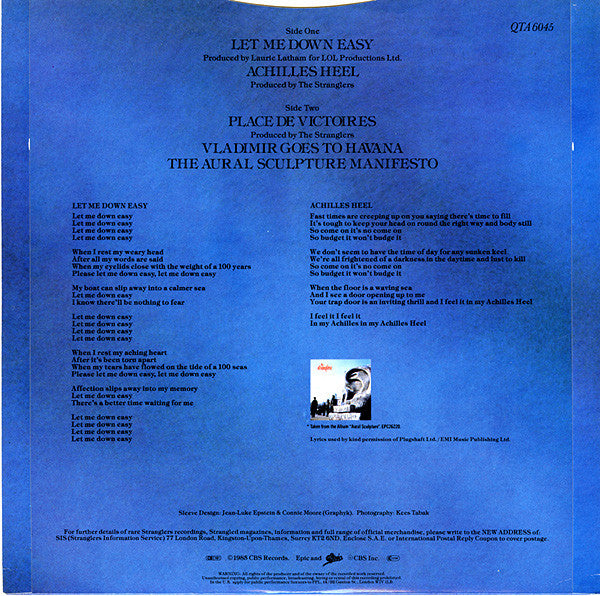 Release: Let Me Down Easy-Vinyl-UK-1985-QTA 6045-1842206