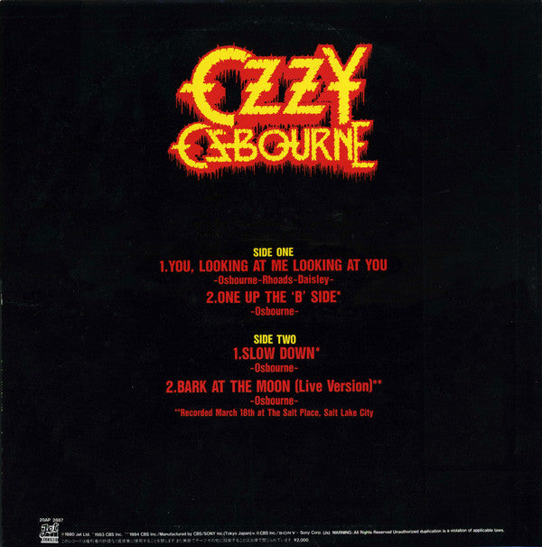 Master Release: Prince Of Darkness by Ozzy Osbourne