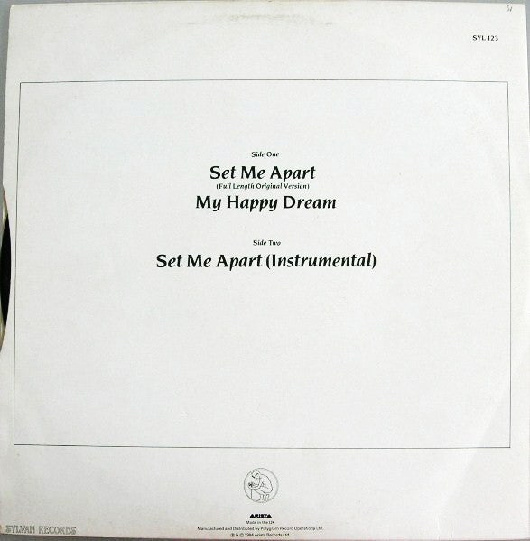 Release: Set Me Apart-Vinyl-UK-1984-SYL 123-1353778