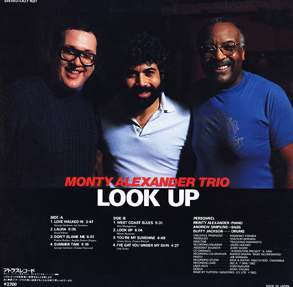 Master Release: Look Up by The Monty Alexander Trio