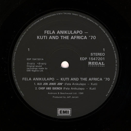 Master Release: Fela Anikulapo Kuti & The Africa 70 by Fela Kuti