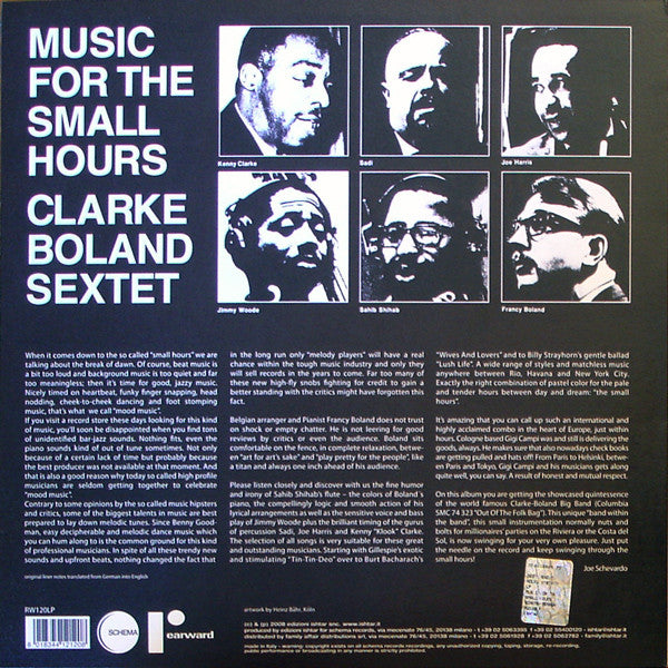 Master Release: Music For The Small Hours by The Kenny Clarke - Francy Boland Sextet