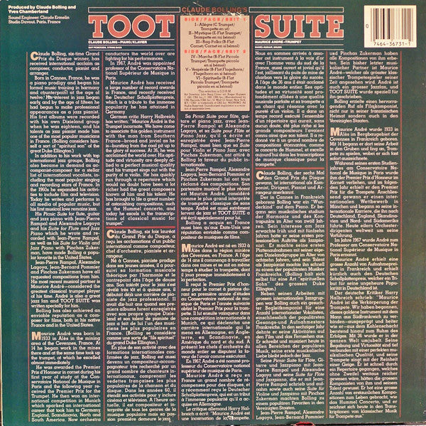 Release: Bolling: Toot Suite-Vinyl-US-1981-FM 36731, 36731-2270651