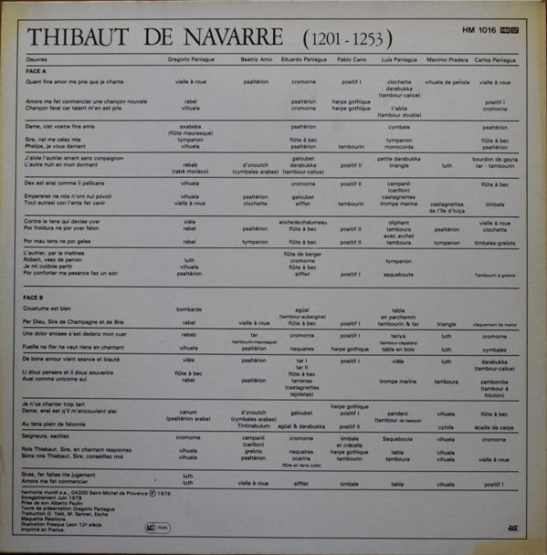 Master Release: Thibaut De Navarre by Thibault IV, Roi De Navarre