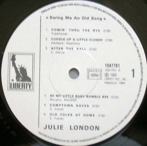 Master Release: Swing Me An Old Song by Julie London