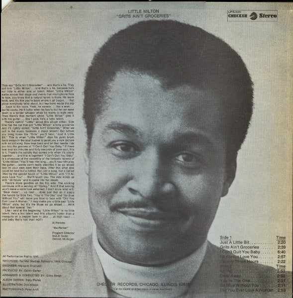 Master Release: Grits Ain't Groceries (Featuring "Just A Little Bit") by Little Milton