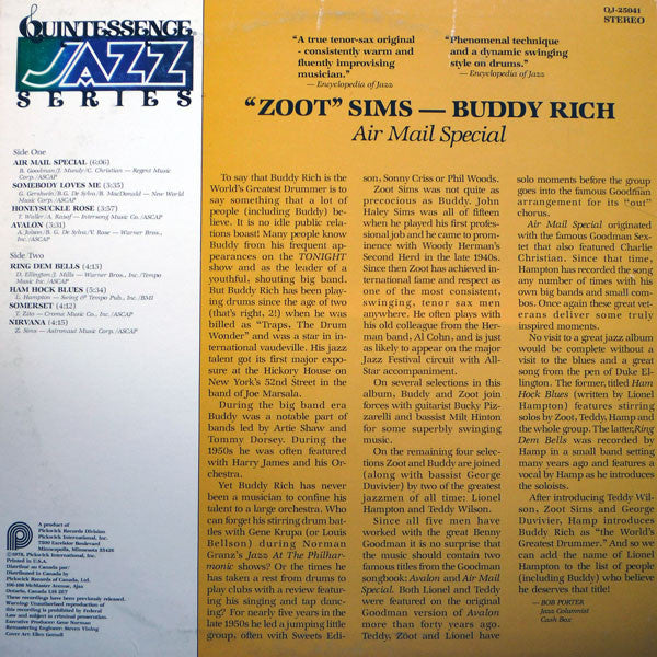 Master Release: Air Mail Special by Zoot Sims