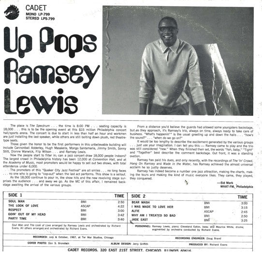 Master Release: Up Pops Ramsey Lewis by Ramsey Lewis