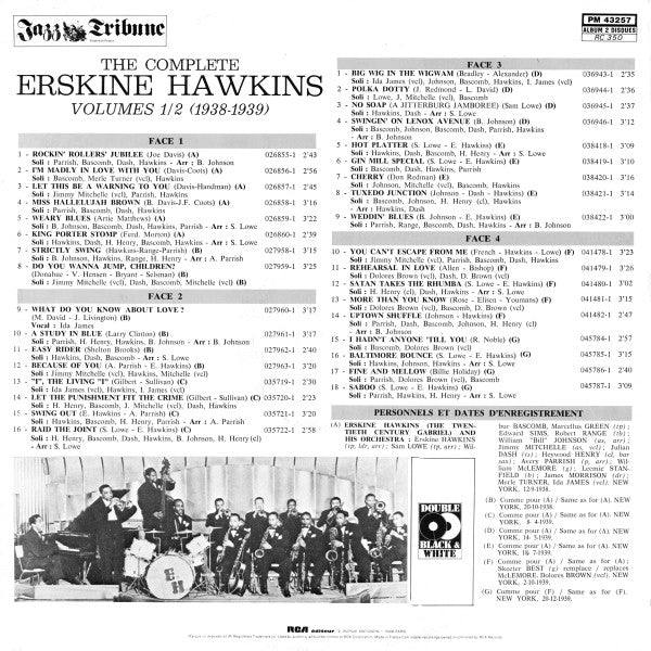 Master Release: The Complete Erskine Hawkins Volumes 1/2 (1938/1939) by Erskine Hawkins