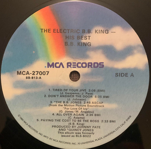 Release: His Best - The Electric B.B. King-Vinyl-US-None-MCA-27007-27465216