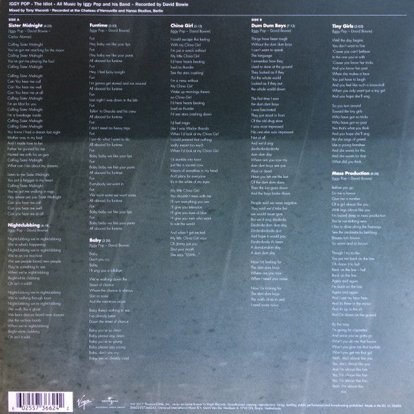 Master Release: The Idiot by Iggy Pop