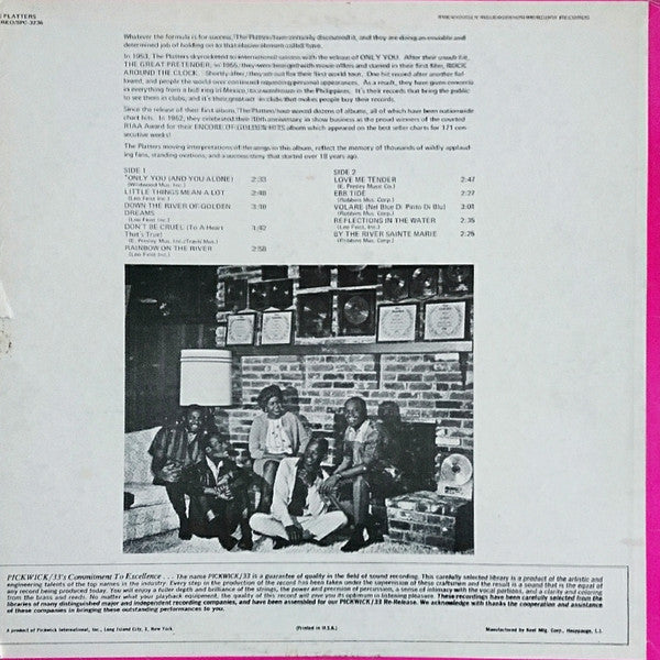 Release: Super Hits Of The Platters-Vinyl-US-1970-SPC-3236, SPC 3236-11120214