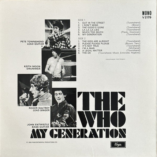 Release: My Generation-Vinyl-UK-None-V2179-25174033