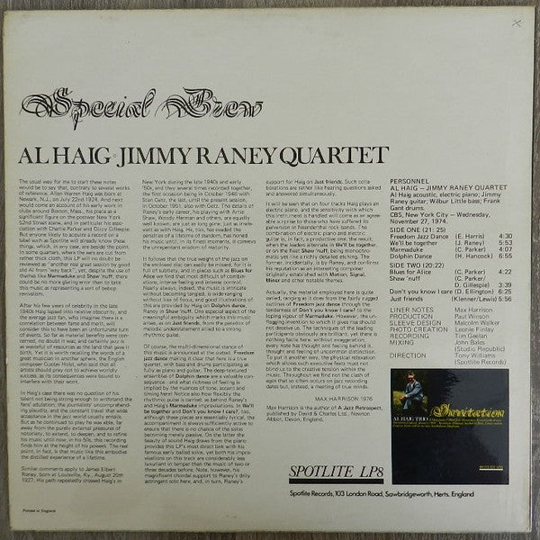 Release: Special Brew-Vinyl-UK-1976-SPJ LP8, LP8-14052316