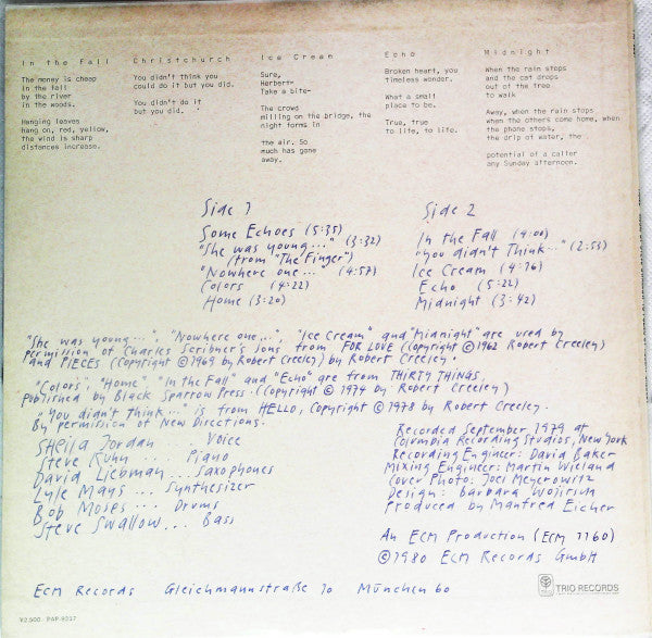 Home · Music By Steve Swallow To Poems By Robert Creeley