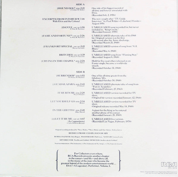 A Legendary Performer - Volume 3