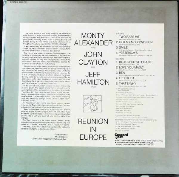 Reunion In Europe