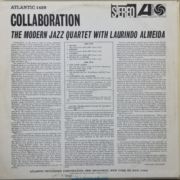 Release: Collaboration-Vinyl-US-1964-SD 1429, ATLANTIC 1429-12238545