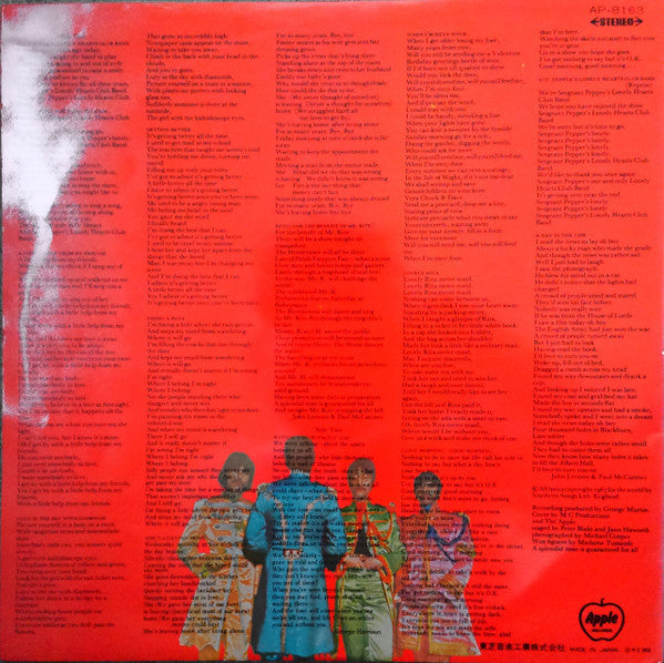 Release: Sgt. Pepper's Lonely Hearts Club Band-Vinyl-Japan-1970-AP-8163-23438699
