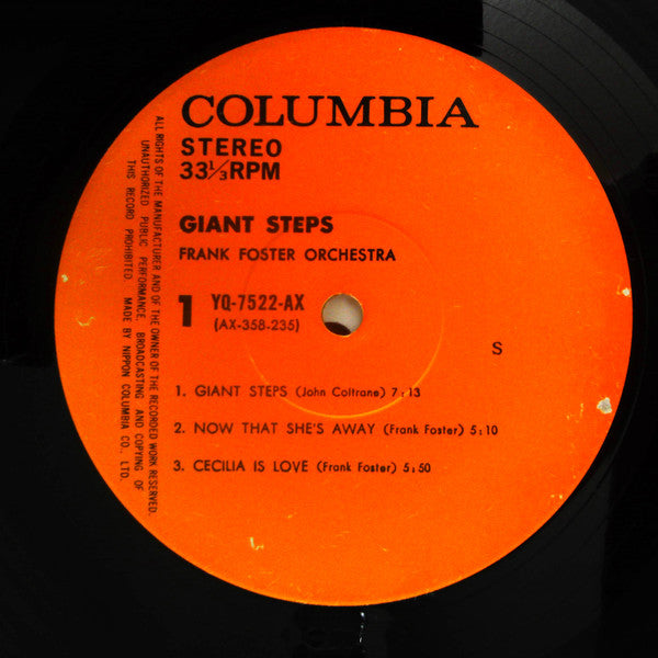 Release: Giant Steps-Vinyl-Japan-1975-YQ-7522-AX-13387340