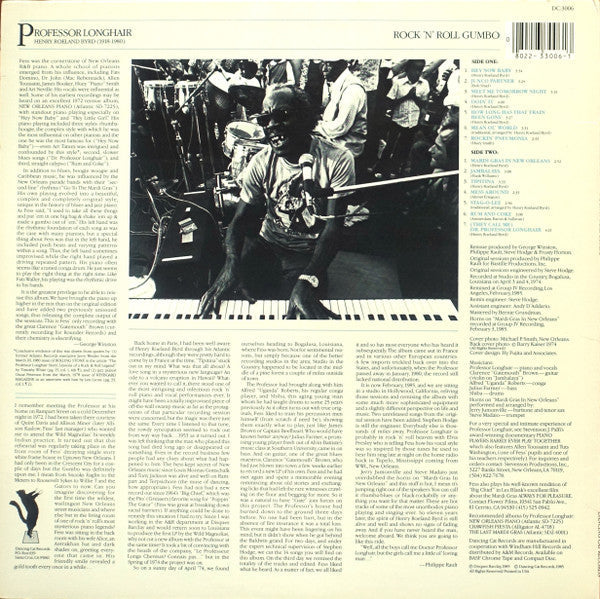 Master Release: Rock 'N' Roll Gumbo by Professor Longhair
